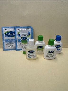 CETAPHIL 7p Travel Size Cleanser & Moisturizer NIP $35